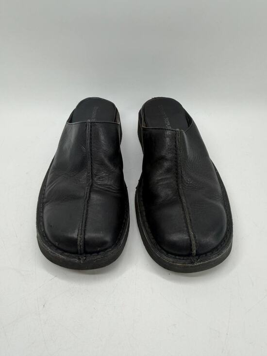 Banana Republic Shoes - Banana Republic Black Leather Slide Mules Women's Italy Comfort Sandals